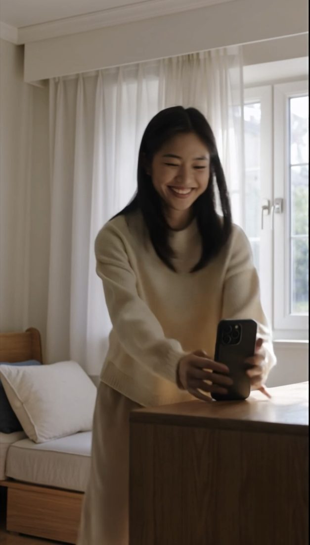 Customer scanning their body with DerFit in the browser